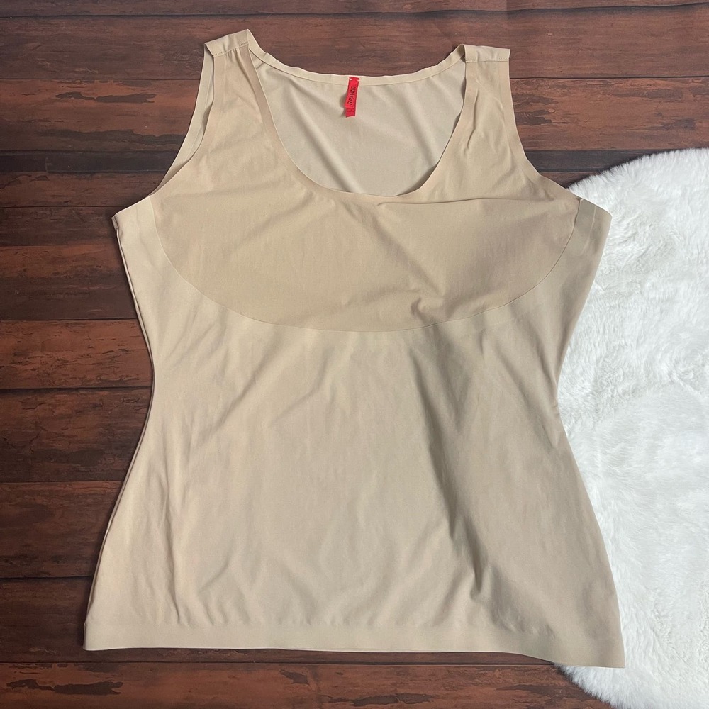 SPANX Womens Size 1X Thinstincts Compression Tank Top Soft Nude